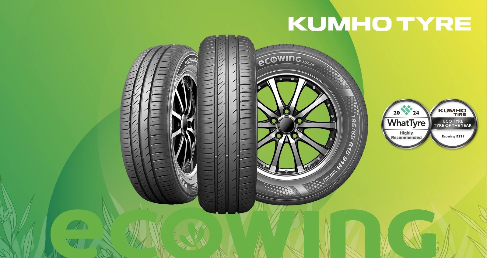 Kumho Ecowing ES31 — WhatTyre Highly Recommended 2024, Eco Tyre of the Year