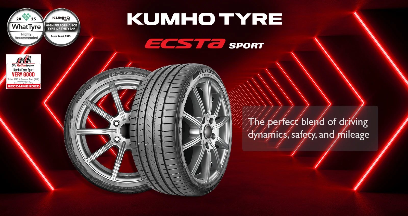 Kumho Ecsta Sport — WhatTyre Highly Recommended 2025, High Performance Tyre of the Year